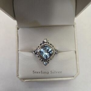 Sterling Silver Blue Topaz Ring